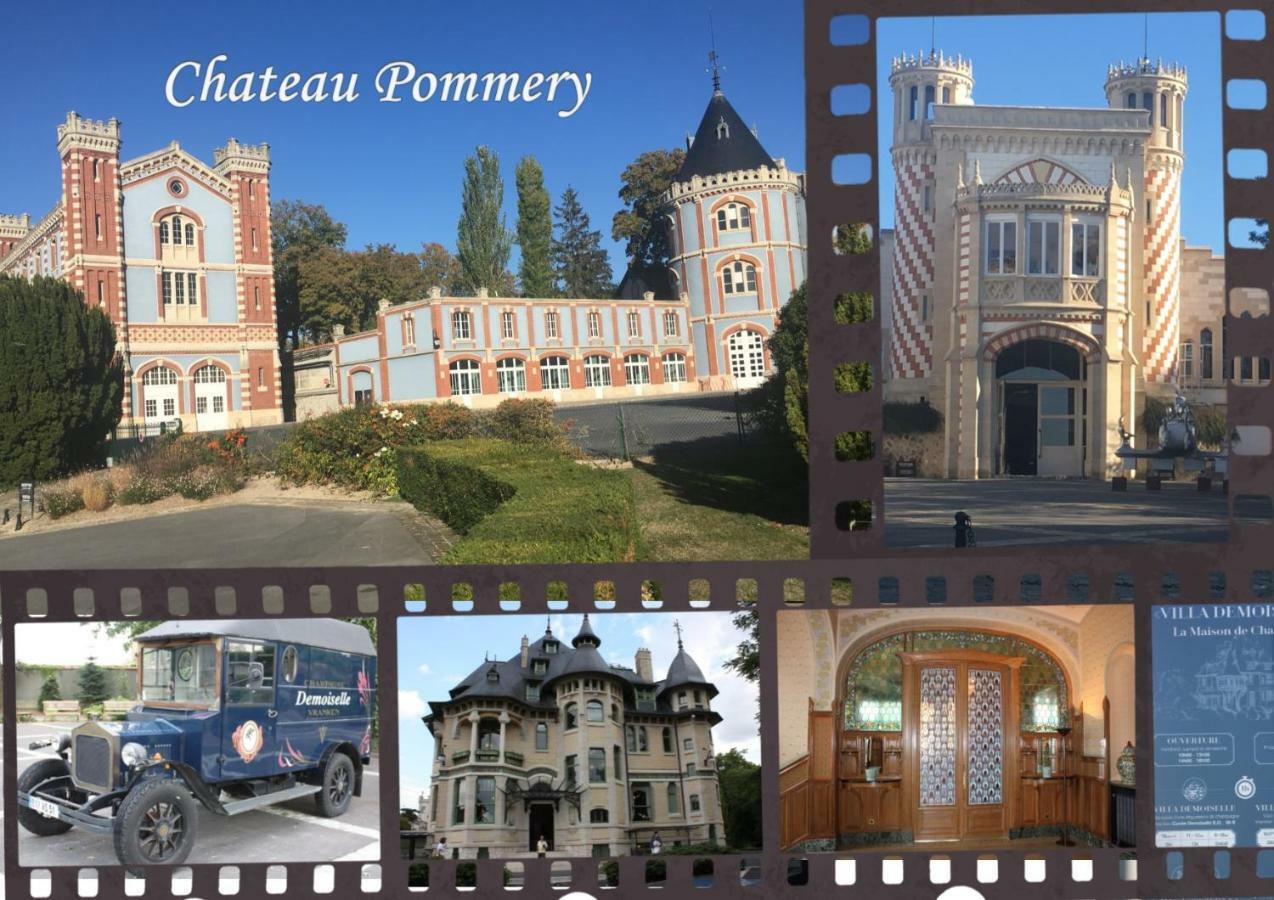 BedinReims burgundy bottle free parking&wifi free ideal 4 à 8 Adultes Exterior foto